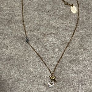 Vintage Juicy Couture Peace Dove Heart Necklace